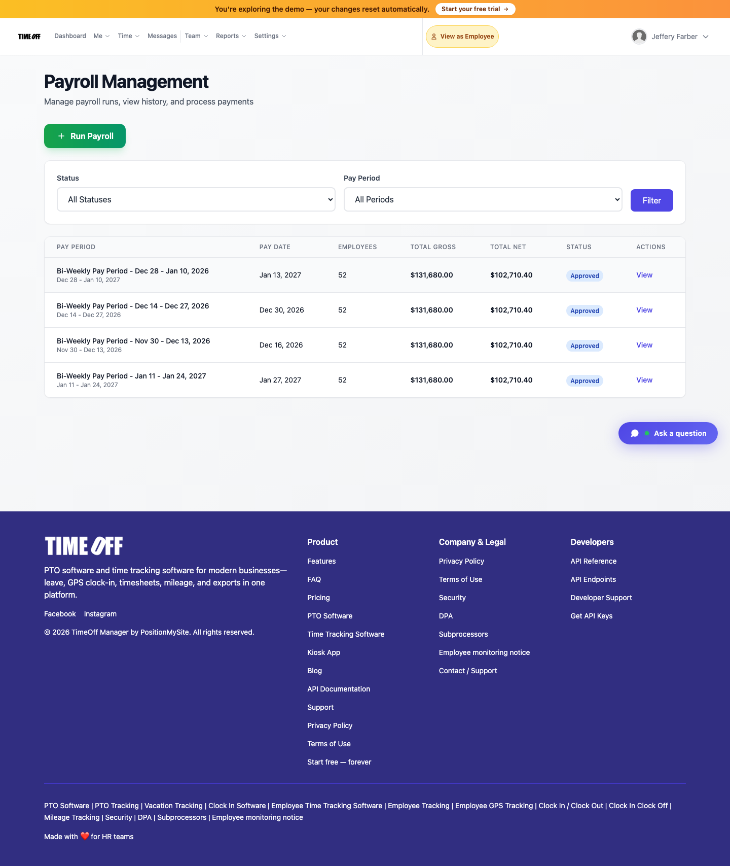 Payroll Admin Overview
